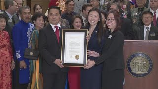 Georgia resolution honors Lunar New Year at state Capitol [upl. by Odravde]