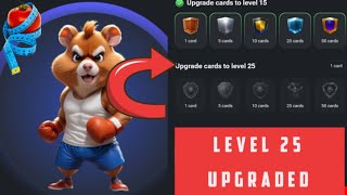 Hamster Kombat Level 25 Cards Upgrade New Achievement Task 2 August Level 25 Hamster Kombat [upl. by Nnyw]