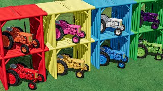 Garage With Colors  TRANSPORT WORK to ABANDONED Playground w Mini Tractors  Farming Simulator 22 [upl. by Darbee466]