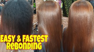 EASY amp FASTEST REBONDING WITH COLOR  HOW TO REBOND WITH COLOR [upl. by Nylannej323]