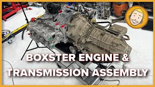 Porsche Boxster Engine and Transmission Assembly DIY BBB Part 24 [upl. by Caterina769]