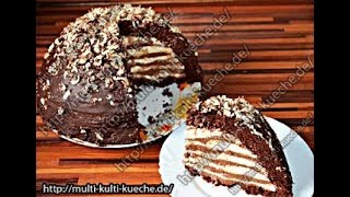 Schokoladentorte  Triple Chocolate Mousse Cake  Doppelte Schoko Mousse Torte  Kuppeltorte [upl. by Yardna778]