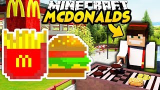 MCDONALDS W MINECRAFT CHEESEBURGERY CHICKENBURGERY FRYTKI BEZ MODÓW [upl. by Oicnedurp]