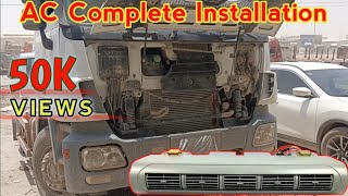 How To Installation AC Mercedes Benz Mp2  Track Air Conditioner Installation Process Complete Video [upl. by Etnoed407]