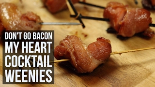 quotDont Go Bacon My Heartquot Cocktail Weenies  MeatLovers Appetizer Recipe by Forkly [upl. by Sams]