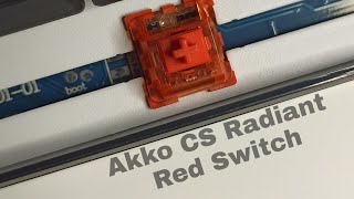 Akko CS Radiant Red Switch On Royal Kludge RK61 [upl. by Sowell428]