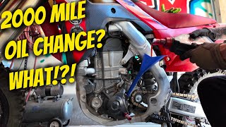 How To Get 2000 miles between oil changes  Honda CRF 450 RL [upl. by Ayidah]