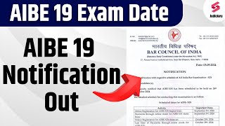 AIBE 19 Exam Date  AIBE 19 Notification Out  AIBE 19 Exam Preparation  Devashish Sir [upl. by Roseann]