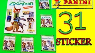 PANINI ZOOMANIA Disney sweet cool Sticker Album ZOOTOPIA Kinder Starterset Surprise Lucky blind bag [upl. by Nylkaj768]