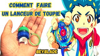 Comment Fabriquer un Lanceur de Toupie Beyblade  How to Make Beyblade Launcher [upl. by Llenrag]