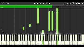 Toumei Na Sekai Transparent World  Glasslip OST Piano tutorial Synthesia [upl. by Ilatfen]