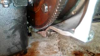 how to bolt torque converter to flywheel after bucking tranny and motor together [upl. by Sochor]