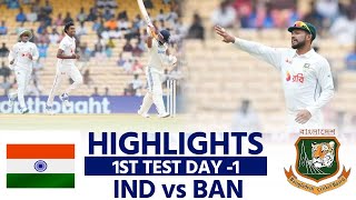 IND vs BAN DAY 1 Highlights India vs Bangladesh 1st Test Highlights R Ashwin MATCH HIGHLIGHTS [upl. by Atteirneh329]