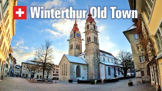 Winterthur Old Town • Walking Tour Switzerland 🇨🇭 4K [upl. by Rochkind]