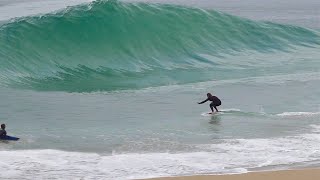 Surfing and Skimboarding WEDGE on big HIGH TIDE  July 2022 [upl. by Igor]