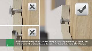 HardiePlank® cladding Installation video [upl. by Ailin832]