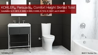 Installation  Persuade Comfort Height Skirted Toilet [upl. by Nerek]