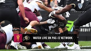 Halftime Highlights Arizona State No 21 Colorado tied 1414 [upl. by Elexa]