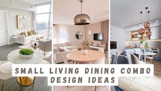 SMALL LIVING DINING COMBO DESIGN IDEAS [upl. by Ettevets]