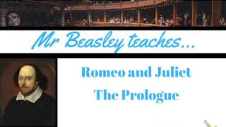 Analysis of The Prologue from Romeo and Juliet [upl. by Leuqim229]