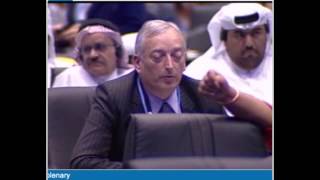 Lord Monckton at Doha climate talks pretending to be Myanmar He was later ejected [upl. by Frerichs513]