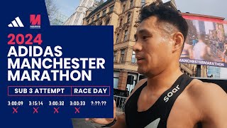 Manchester Marathon 2024  Sub 3 Attempt  Race Vlog [upl. by Dranyar]