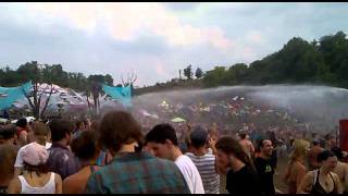 ozora 2011 firefighters pouring water on trancers [upl. by Dnarb]