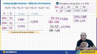 INTERPOLAÇÃO POLINOMIAL  FORMA DE NEWTON  11 [upl. by Lleral763]