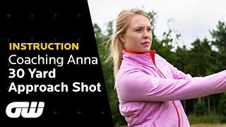 How to Hit Pitch Shots From 30 Yards and In  Pitch Tips  Coaching Anna  Golfing World [upl. by Neyugn]