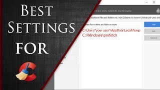 CCleaner Best Settings  Optimal Settings for CCleaner 2019 [upl. by Yeargain916]