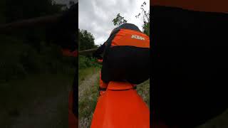 A little bit of style riding the KTM 125 XCW in the woods [upl. by Issiah167]