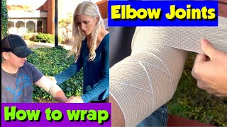 How to Wrap an Elbow Joint with an Elastic Bandage  Nursing Skill Tutorial [upl. by Dupaix]