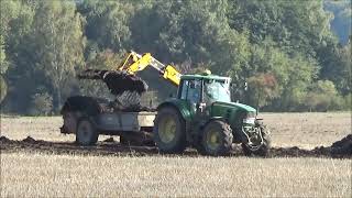 Rozmetání hnoje 2023 John Deere 6830 P 6140 M s RUR5 [upl. by Horowitz]