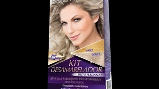 TESTANDO KIT DESAMARELADOR BEAUTY COLOR [upl. by Ellemrac]