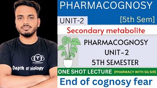 Pharmacognosy 5th sem unit 2  Secondary metabolite  biosources  therapeutic uses pharmacognosy [upl. by Onailimixam804]