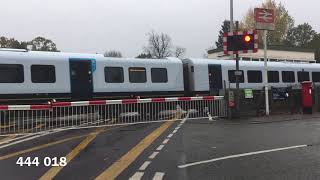 Class 455 Trains at Brockenhurst Level Crossing 271020 [upl. by Brice588]