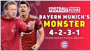 Bayern Munich MONSTER FM22 tactic  Lewandowski on FIRE  Football Manager 2022  Tactical Analysis [upl. by Esiuqcaj102]