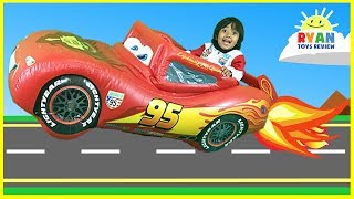 CARS 3 DISNEY PIXAR Biggest Surprise Toys Collection Opening Lightning McQueen Car Race Kids Video [upl. by Alphonsine]