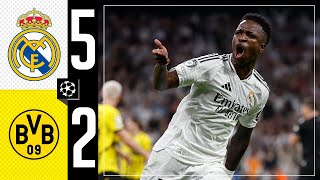 HIGHLIGHTS  Real Madrid 52 Borussia Dortmund  Champions League 202425 [upl. by Ainivad]