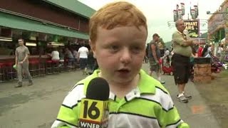 Apparently kid interviewed at Pennsylvania county fair [upl. by Glennie]