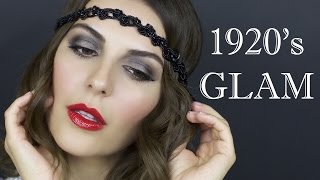 Makeup  Hair Tutorial 1920s Flapper [upl. by Nahseez]