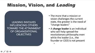 Mission and vision in the POLC framework [upl. by Carlee]