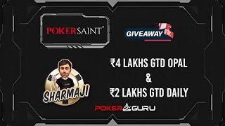 GIVEAWAY ALERT  SharmaJI takes on PokerSaints Thursday specials [upl. by Drus]