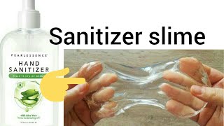 💦SANITIZER SLIME 💦NO GLUE NO BORAX 3 INGREDIENT SLIME RECIPE 💦read description [upl. by Marin812]