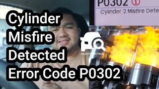 Cylinder Misfire Detected Error Code P0302 [upl. by Eetnod]