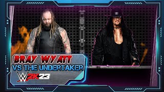 WWE 2k23 Return Of The Deadman 2023  Bray Wyatt VS The Undertaker [upl. by Armbruster]