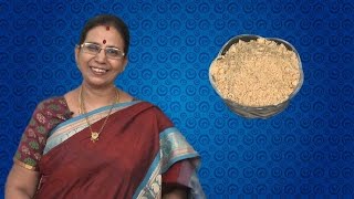 Paruppu Podi in Tamil  Mallika Badrinath Recipes  Dhal Powder Andhra Style [upl. by Nichols]