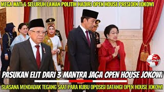 Suasana Istana Mendadak Tegang Megawati amp Para Lawan Politik Istana Datangi Open House Pak Jokowi [upl. by Akinert]