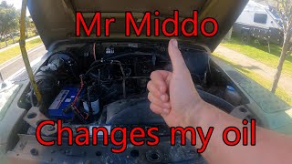 6x6 Land Rover Perentie Oil Change  with a channel fan [upl. by Ragg]