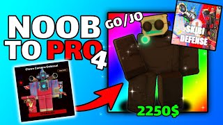 Noob to pro in skibi defense 4  Skibi Defense 38 [upl. by Wolfie561]